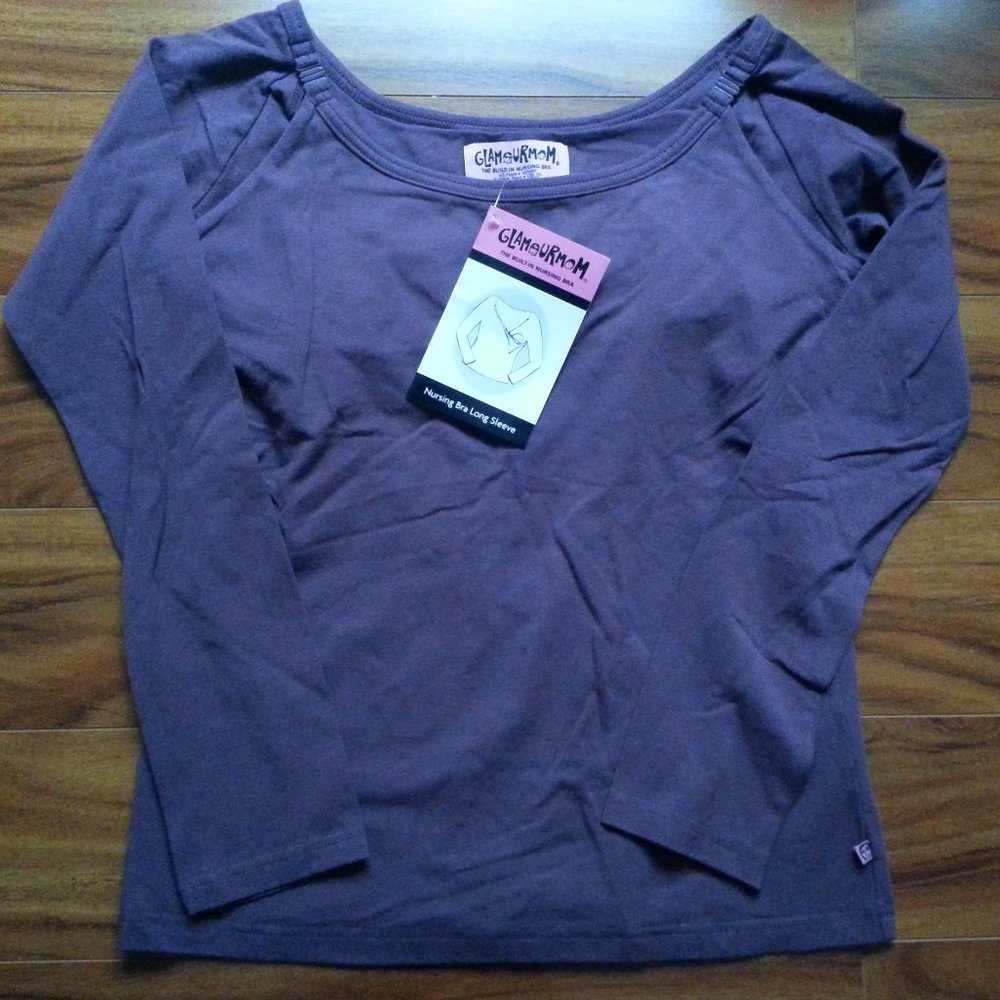 NWT Glamourmom Nursing Long-Sleeve Tee